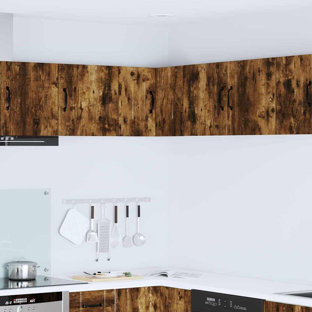 Kitchen Wall Cabinet Smoked Oak 57 x 57 x 40 cm Engineered Wood